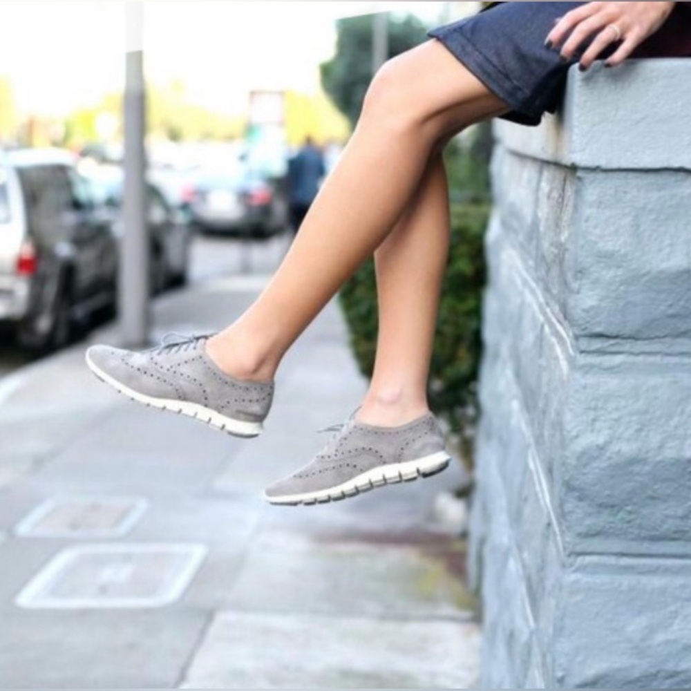Zerogrand by Cole Haan gray suede shoes